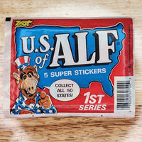 US of ALF "Super Stickers" (1 sealed pack) - Paranoid American