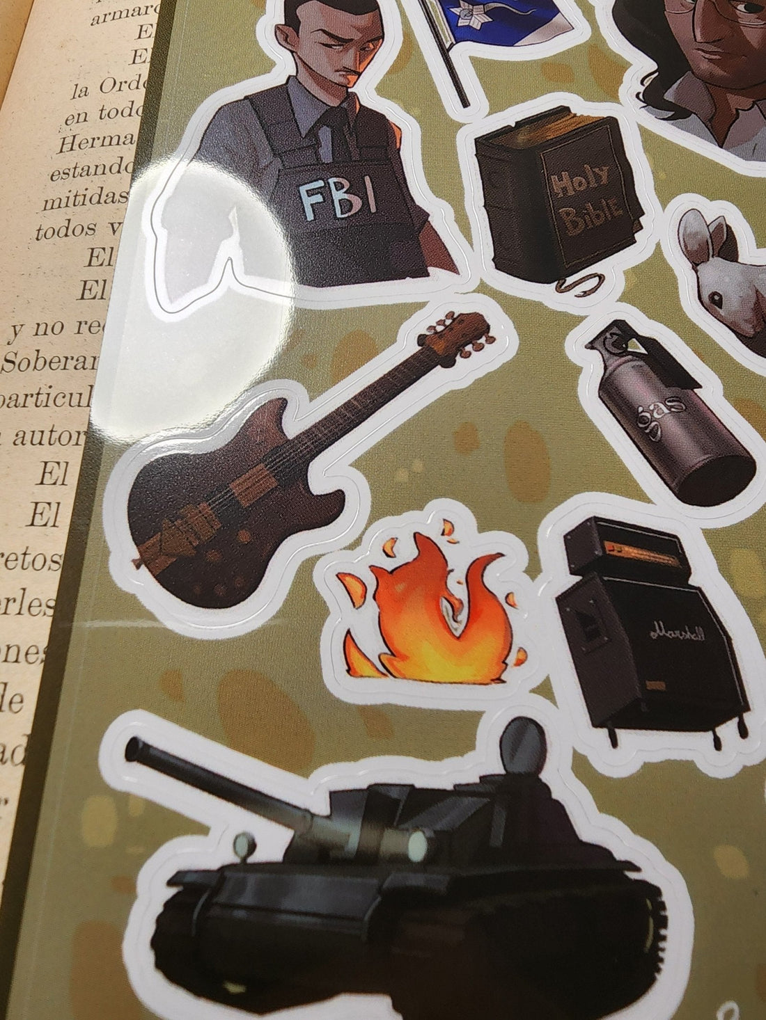 Waco Branch Davidian Sticker Sheet - Paranoid American