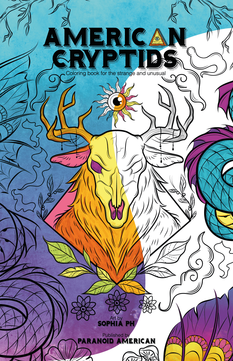 American Cryptids Coloring Book - Paranoid American