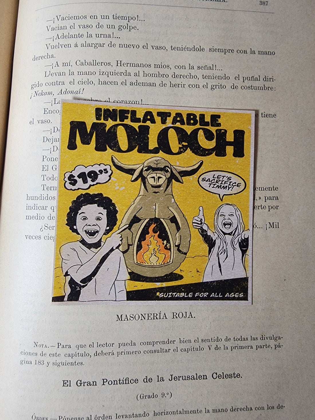 Inflatable Moloch Sticker - Paranoid American