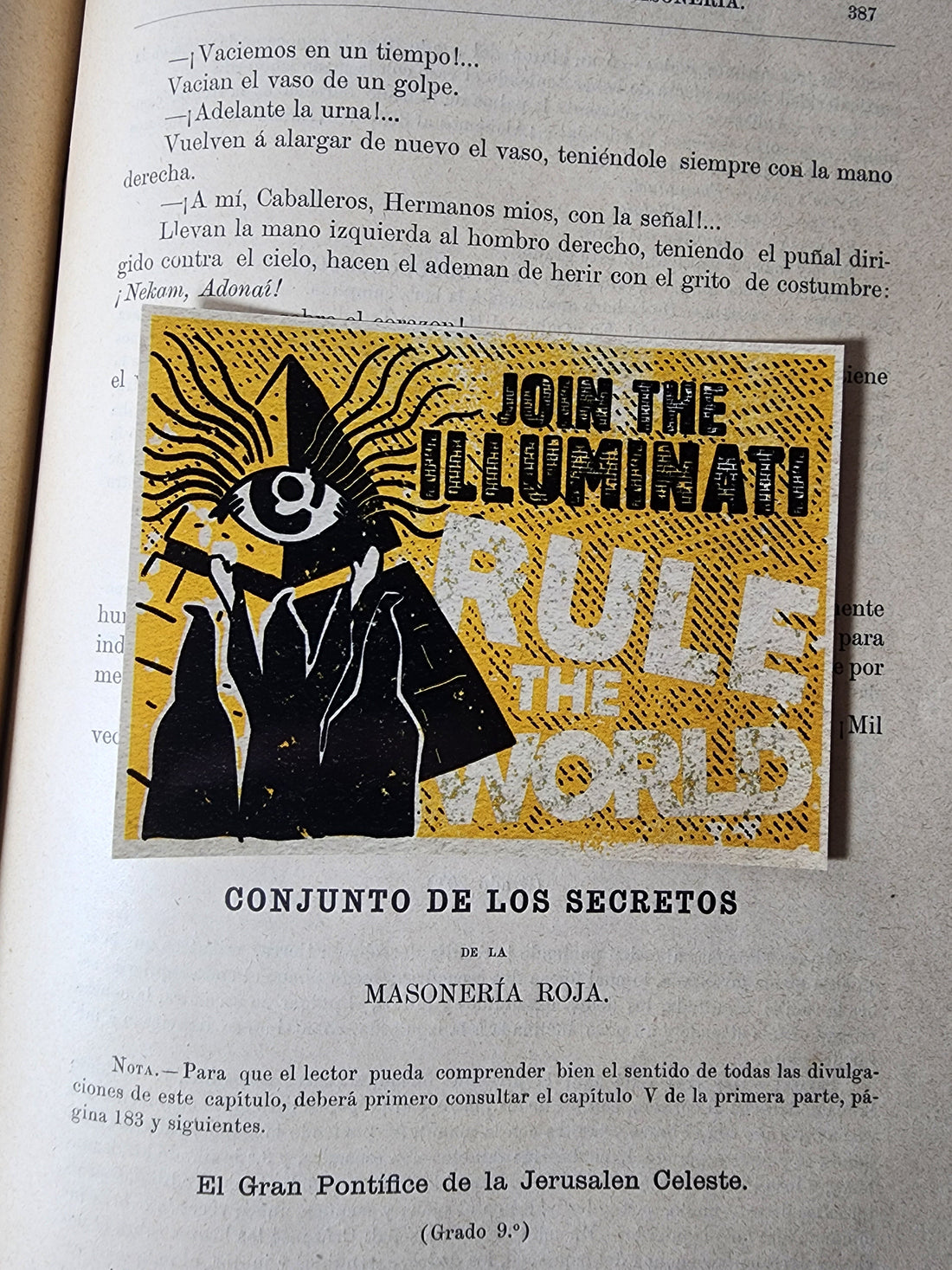 Join the Illuminati Sticker - Paranoid American