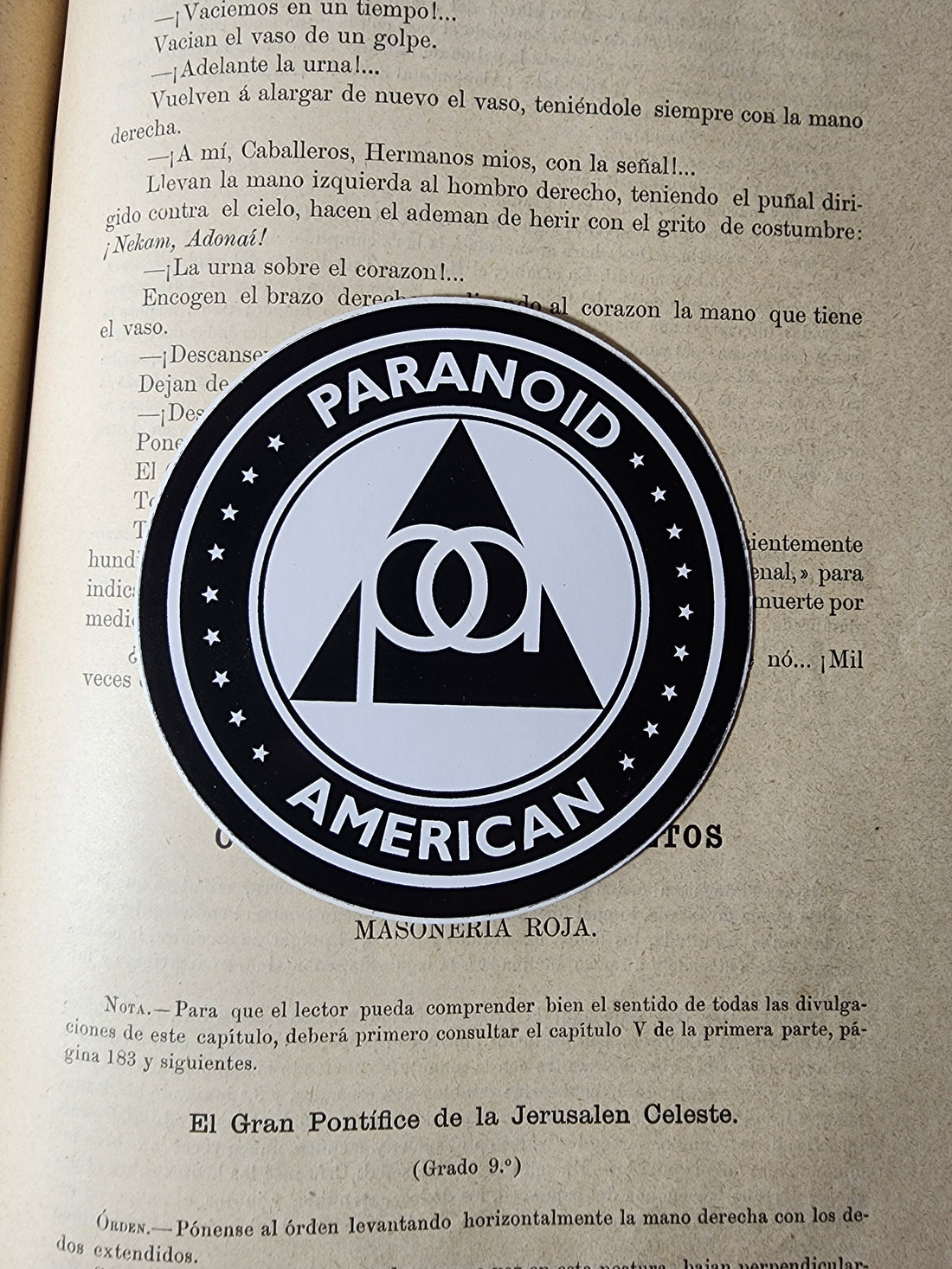 OG Logo Sticker - Paranoid American