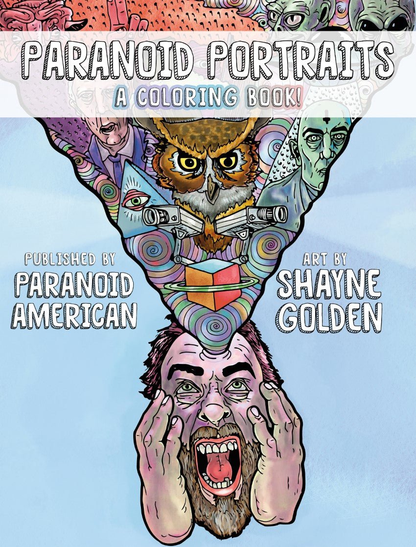 Paranoid Portraits Coloring Book - Paranoid American