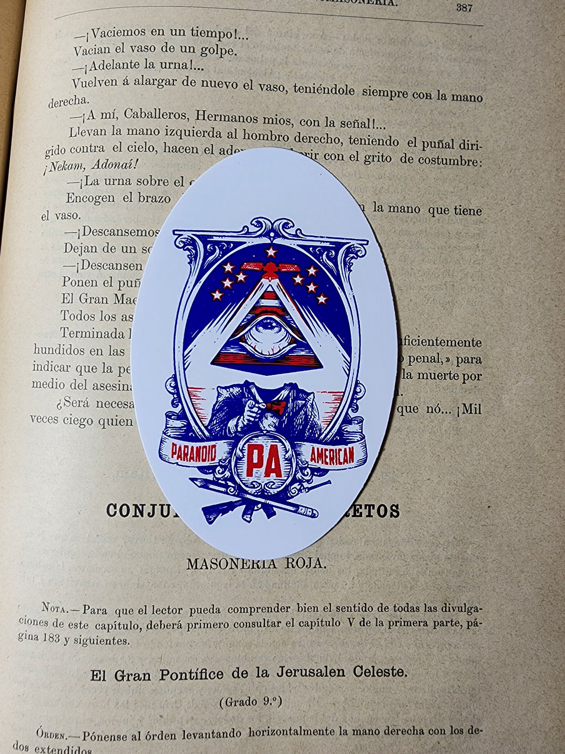 Under the Stars 3.5" Sticker - Paranoid American